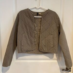 H&M Olive Green Quilted Jacket